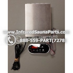 COMPLETE CONTROL POWER BOX WITH CONTROL PANEL - COMPLETE CONTROL POWER BOX SUNETTE INFRARED SAUNA WITH BLACK CONTROL PANEL 5