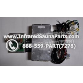 COMPLETE CONTROL POWER BOX WITH CONTROL PANEL - COMPLETE CONTROL POWER BOX HAVEN SAUNA INFRARED SAUNA AND FACEPLATE AND REMOTE CONTROL WITH WIRING 2