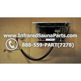 COMPLETE CONTROL POWER BOX WITH CONTROL PANEL - COMPLETE CONTROL POWER BOX NIRVANA SAUNAS 110V  220V SN20051124185 WITH CIRCUIT BOARD SN 20051124279 AND FACEPLATE AND REMOTE CONTROL 12