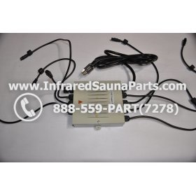 COMPLETE CONTROL POWER BOX 110V / 120V - COMPLETE CONTROL POWER BOX 110V  120V SUNTECH INFRARED SAUNA WITH 8 HEATER PLUGS v1 9