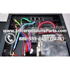 COMPLETE CONTROL POWER BOX 110V / 120V - COMPLETE CONTROL POWER BOX 110V  120V WITH 7 CIRCUIT BOARD PINS  6 FEMALE PLUGS SAUNAGEN INFRARED SAUNA 26