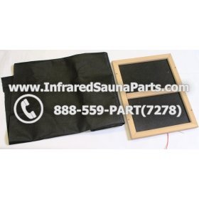 INFRARED SAUNA HEATER ACCESSORIES  - CARBON HEATER COVER IN BLACK 4