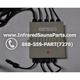 COMPLETE CONTROL POWER BOX 110V / 120V - COMPLETE CONTROL POWER BOX 110V / 120V FED INTL.INFRARED SAUNA WITH 8 HEATER PLUGS v1 2