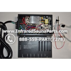 COMPLETE CONTROL POWER BOX 220V / 240V - COMPLETE CONTROL POWER BOX 220V / 240V SAUNAGEN INFRARED SAUNA  110V  120V WITH 7 CIRCUIT BOARD PINS  6 FEMALE PLUGS 33