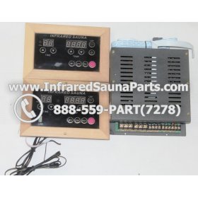 COMPLETE CONTROL POWER BOX WITH CONTROL PANEL - COMPLETE CONTROL POWER BOX ENLIGHTEN INFRARED SAUNA WITH USB MP3 PLAYER 110V / 120V STYLE 2 WITH TWO CONTROL PANEL 2