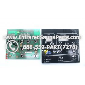 CIRCUIT BOARDS WITH  FACE PLATES - CIRCUIT BOARDS WITH FACE PLATES - E156482 FA2 (9 BUTTONS)  PIN-18 1