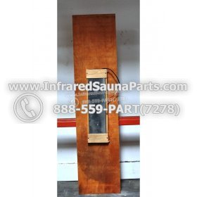 WOOD BENCHS + HEATERS - HEMLOCK WOOD BENCH + HEATHER + BLACK COVER ( 66.5" x 15.7" ) 4