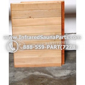 WOOD BENCHS + HEATERS - HEMLOCK WOOD FOLDABLE BENCH ( 25" x 17.8" ) 4