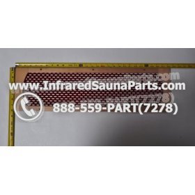 WOOD HEATER COVERS - HEMLOCK WOOD STYLE 4 HEATER COVER IN RED 2