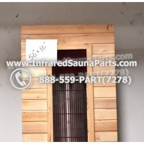 WOOD BENCHS + HEATERS - HEMLOCK WOOD BENCH + HEATER + RED COVER ( 56" x 16" ) 3