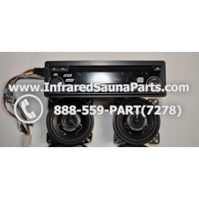 COMPLETE STEREO + SPEAKERS + COVERS - COMPLETE STEREO SYSTEM CM-4021R WITH 2 SPEAKERS 5