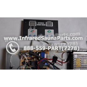 COMPLETE CONTROL POWER BOX WITH CONTROL PANEL - COMPLETE CONTROL POWER BOX GAIA INFRARED SAUNA STYLE 2 WITH ONE CONTROL PANEL 14