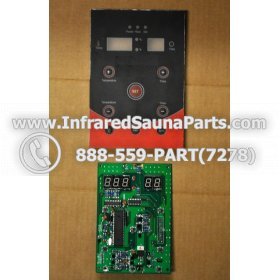CIRCUIT BOARDS WITH  FACE PLATES - CIRCUIT BOARD WITH FACE PLATE WATERSTAR INFRARED SAUNA 06S084 3