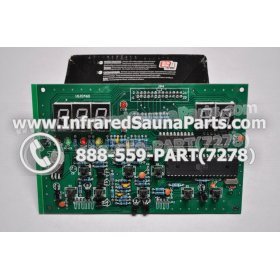CIRCUIT BOARDS WITH  FACE PLATES - CIRCUIT BOARD WITH FACE PLATE WATERSTAR INFRARED SAUNA 10J0460 2