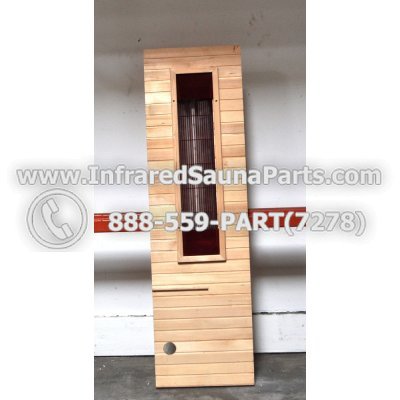 WOOD BENCHS + HEATERS - HEMLOCK WOOD BENCH + HEATER + RED COVER ( 56" x 16" ) 1