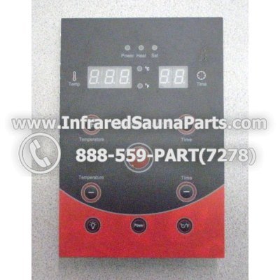 FACE PLATES - FACEPLATE FOR CIRCUIT BOARD HYDRA INFRARED SAUNA  06S084 1