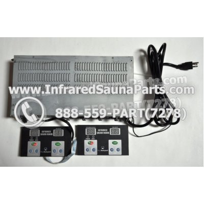 COMPLETE CONTROL POWER BOX WITH CONTROL PANEL - COMPLETE CONTROL POWER BOX VIDAL INFRARED SAUNA STYLE 2 WITH TWO CONTROL PANELS 1