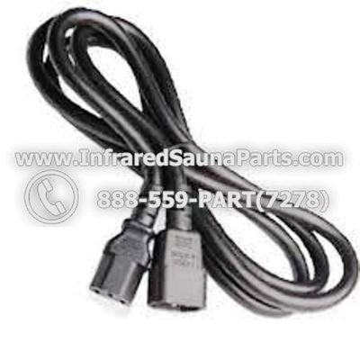 PLUG IN WIRES - PLUG IN WIRE 6ft IEC320 C14 to C13  143 SJT (15A 250V) 1