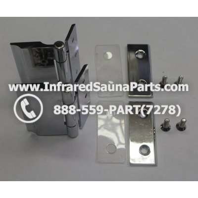 DOOR HINGES - GLASS DOOR HINGE STYLE 12 COMPLETE SET 1